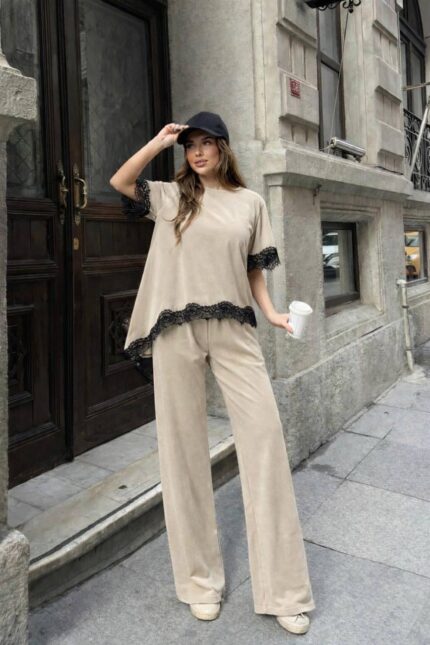 Dantel Detay Oysho Takım