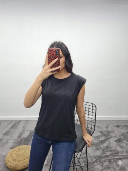 Vatkalı Bisiklet Yaka T-Shirt